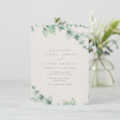 Botanischer Garten Hochzeit Einladung (Stehend Vorderseite)
