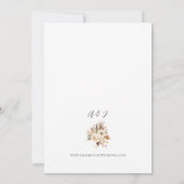 Botanischer Garten Hochzeit im Herbst Einladung (Rückseite)