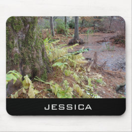 Botanischer Garten im Herbst, Name hinzufügen Mousepad