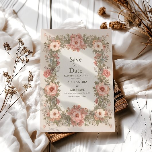 Botanischer Garten Jugendstil Hochzeit Save The Date