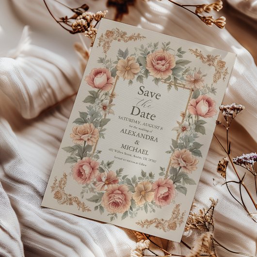 Botanischer Garten Jugendstil Hochzeit Save The Date