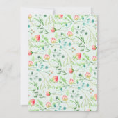 Botanischer Garten Kinderdusche Einladung (Rückseite)