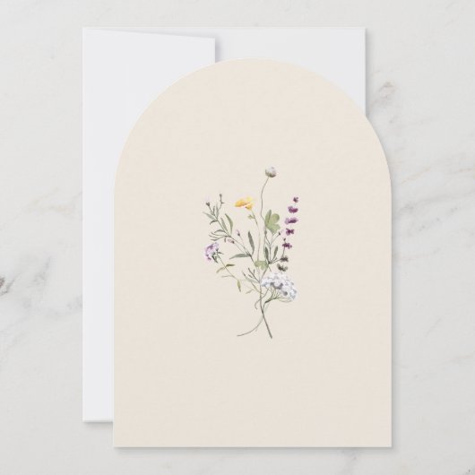 Botanischer Garten Kleiner in der Blütendusche Einladung (Rückseite)