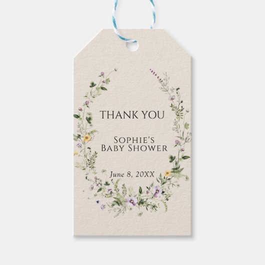 Botanischer Garten Kleiner in der Blütendusche Geschenkanhänger (Vorderseite)