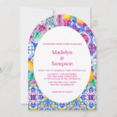 Botanischer Garten mit gelbem Zitronengarten Einla Einladung (Vorderseite)