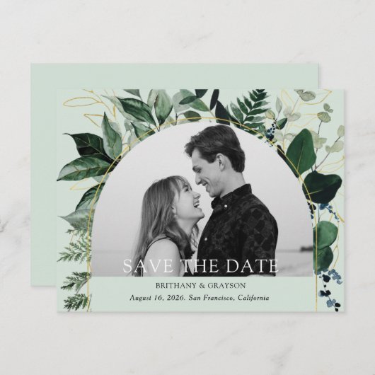 Botanischer Garten Modernes gewölbtes Foto Save th (Vorne/Hinten)