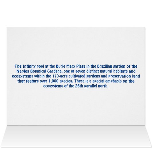 Botanischer Garten Neapel Florida - Überlaufpool (Innenansicht Horizontal (Oben))