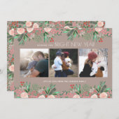 Botanischer Garten Neujahr | Fotokarte Feiertagskarte (Vorne/Hinten)