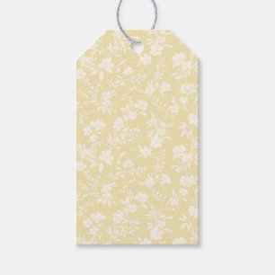 Botanischer Garten Neutral - Buttercreme Geschenkanhänger