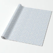 Botanischer Garten Neutral - Puderblau Geschenkpapier (Ungerollt)
