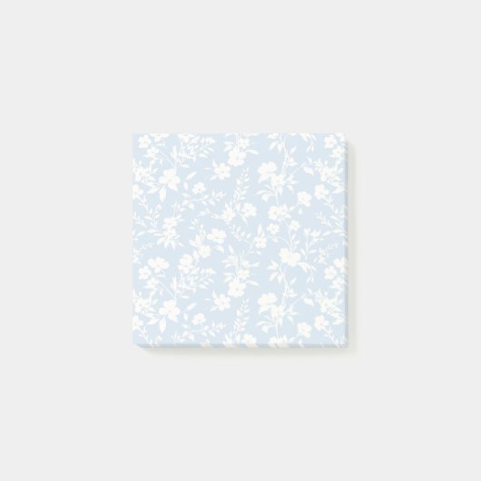 Botanischer Garten Neutral - Puderblau Post-it Klebezettel (Vorderseite)