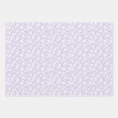 Botanischer Garten Neutral - Staubiges Lavendel Geschenkpapier Set (Vorderseite 2)