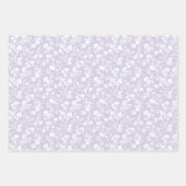 Botanischer Garten Neutral - Staubiges Lavendel Geschenkpapier Set (Vorderseite)