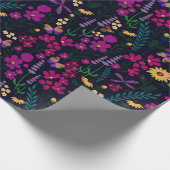 Botanischer Garten Night Garden Geschenkpapier (Ecke)