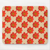 Botanischer Garten-orange Dahlie-Blume Mousepad (Vorne)
