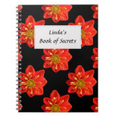 Botanischer Garten-orange Notizblock (Vorderseite)