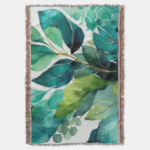 Botanischer Garten Party Aquamarin Grün Decke (Vorderseite Vertikal)
