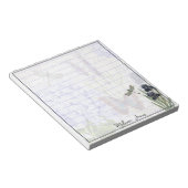 Botanischer Garten personalisiertes Notizbuch Notizblock (angewinkelt)
