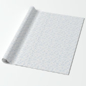 Botanischer Garten Pulverblau - Neutral Geschenkpapier (Ungerollt)