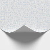 Botanischer Garten Pulverblau - Neutral Geschenkpapier (Ecke)