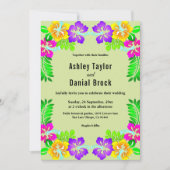 Botanischer Garten Rose Boho Blumenhochzeit Einladung (Vorderseite)