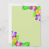 Botanischer Garten Rose Boho Blumenhochzeit Einladung (Rückseite)