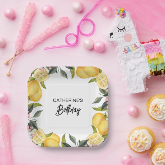 Botanischer Garten Sommer Geburtstag Pappteller (Party)