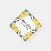 Botanischer Garten Sommer Geburtstag Serviette (Ecke)