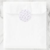 Botanischer Garten Staubiger Lavendel - Neutral Runder Aufkleber (Tasche)