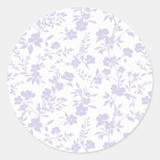 Botanischer Garten Staubiger Lavendel - Neutral Runder Aufkleber (Vorderseite)
