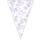 Botanischer Garten Staubiger Lavendel - Neutral Wimpelkette (Zweite Fahne)