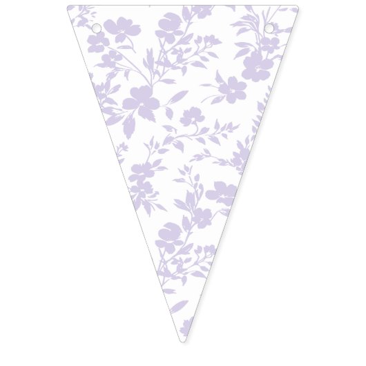 Botanischer Garten Staubiger Lavendel - Neutral Wimpelkette (Erste Fahne)