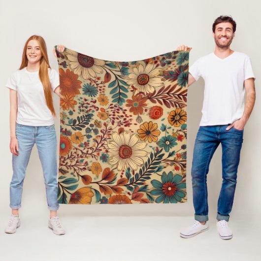 Botanischer Garten-Teppich-Fleece-Decke Fleecedecke (Beispiel)