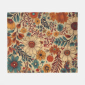 Botanischer Garten-Teppich-Fleece-Decke Fleecedecke (Vorderseite (Horizontal))