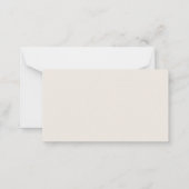 Botanischer Garten UAWG Wedding Mitteilungskarte (Rückseite)