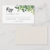 Botanischer Garten UAWG Wedding Mitteilungskarte (Vorne/Hinten)