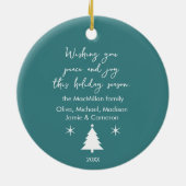 Botanischer Garten- und Berenbrand Keramik Ornament (Hinten)