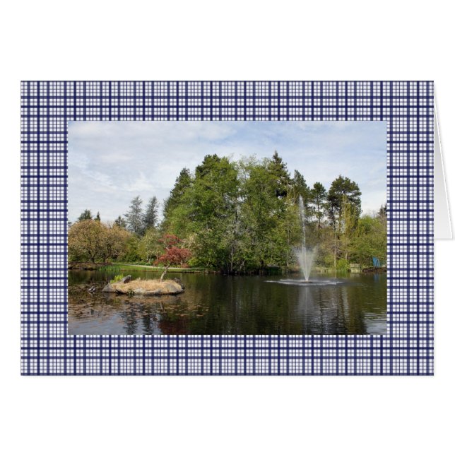 Botanischer Garten und Pflaumen 2 (Vorderseite (Horizontal))