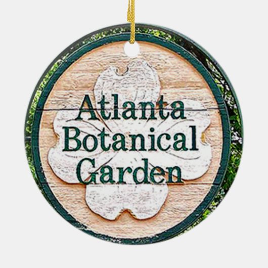 Botanischer Garten-Verzierung Atlantas Keramik Ornament (Hinten)