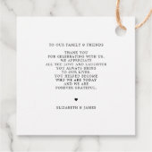 Botanischer Garten Vielen Dank, dass Sie die Frühj Geschenkanhänger (Rückseite)