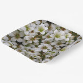 Botanischer Garten Weiße Blume Pappteller (Gewinkelt)