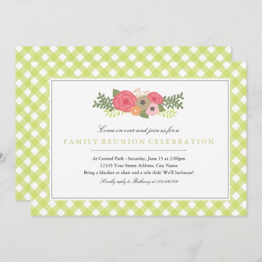 Botanischer Garten Wiedersehen Einladung (Vorne/Hinten)