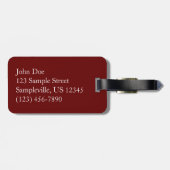 Botanischer Garten zu Weihnachten in Washington DC Gepäckanhänger (Rückseite horizontal)