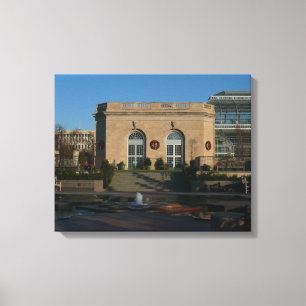 Botanischer Garten zu Weihnachten in Washington DC Leinwanddruck