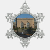 Botanischer Garten zu Weihnachten in Washington DC Schneeflocken Zinn-Ornament (Vorderseite)