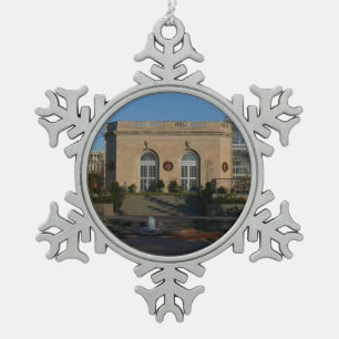 Botanischer Garten zu Weihnachten in Washington DC Schneeflocken Zinn-Ornament