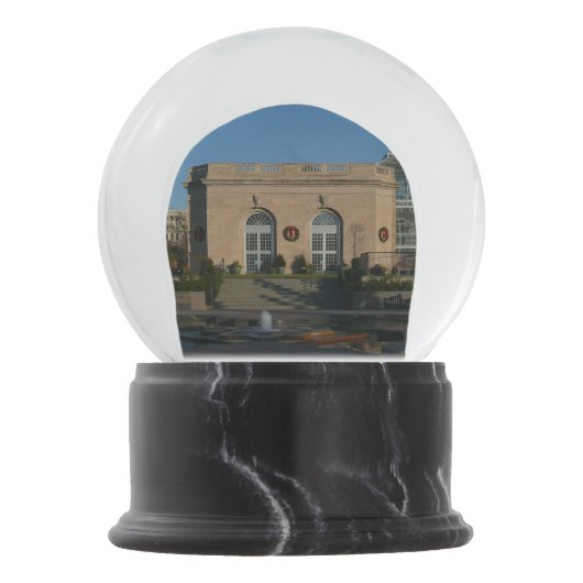 Botanischer Garten zu Weihnachten in Washington DC Schneekugel (Vorderseite)