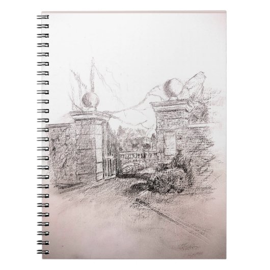 Botanischer GartenNotenbuch Notizblock (Vorderseite)