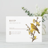 Botanischer Gelbvogelapfel Blume Sommer UAWG Einladung (Stehend Vorderseite)