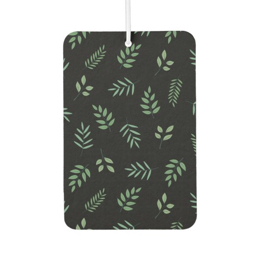 Botanischer Gemusterter Rektangle Air Freshener Autolufterfrischer (Vorderseite)